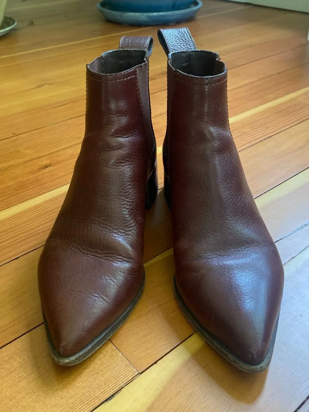 Loeffler Randall Nellie Chelsea Boots - Brown Leather - Size 8